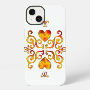 Rainbow Heart and Lily iPhone 13 Case