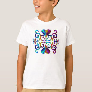 Rainbow Heart and Lily T-Shirt