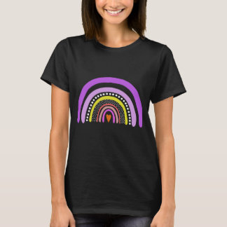 Rainbow Heart Boho Doodle T-Shirt