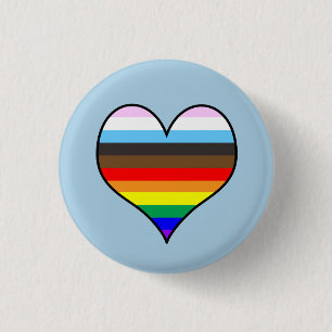 Rainbow Heart Button