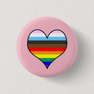 Rainbow Heart Button