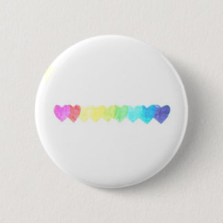 Rainbow Heart Button (faded)