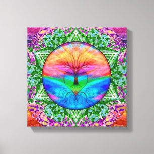 Rainbow Heart Canvas Print