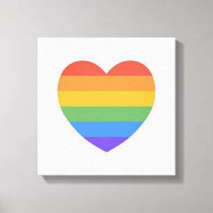 Rainbow Heart Canvas Print