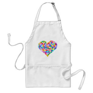 Rainbow Heart Confetti Standard Apron