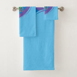 Rainbow Heart Flag Proud Dad LGBT Gay Pride Month Bath Towel Set