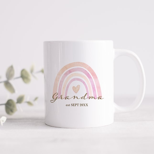 Rainbow Heart Grandma Gift Coffee Mug (Creator Uploaded)