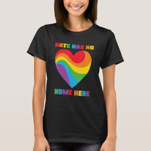 Rainbow Heart Hate Has No Lgbtq Lgbt Gay Pride Te T-Shirt