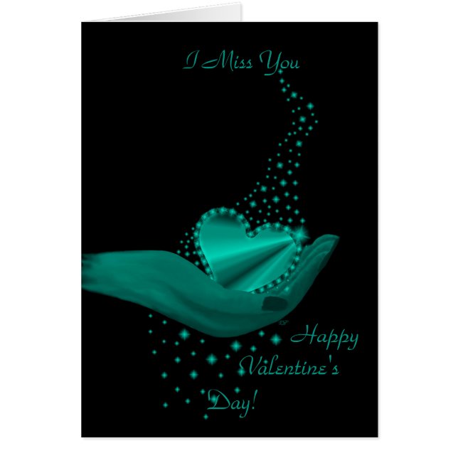 Rainbow Heart in Hand with Stars (Front)