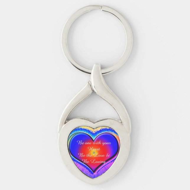 Rainbow Heart  Keychain (Front)