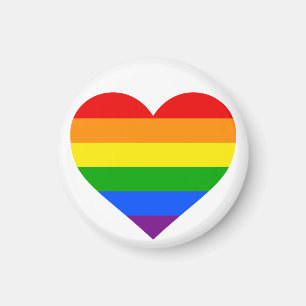 "RAINBOW HEART" MAGNET