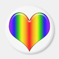 Rainbow Heart Magnet