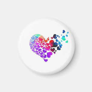 Rainbow Heart Magnet