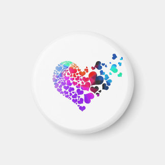 Rainbow Heart Magnet
