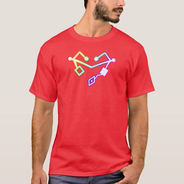 Rainbow Heart of Etheria Failsafe vintage T-Shirt (Front)