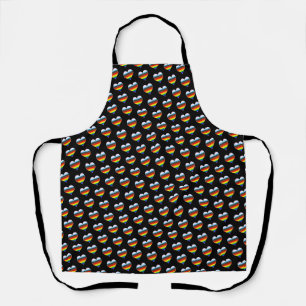 Rainbow Heart Pattern Apron