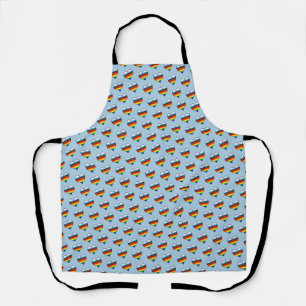 Rainbow Heart Pattern Apron