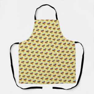 Rainbow Heart Pattern Apron