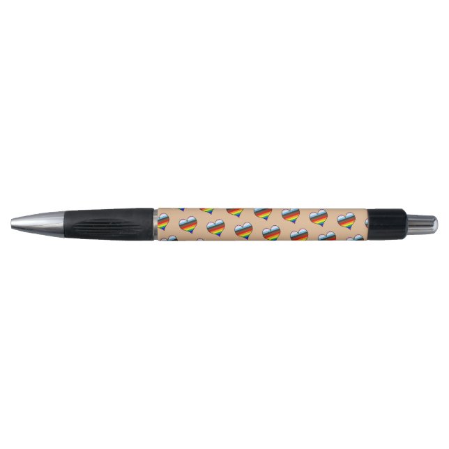 Rainbow Heart Pattern Pen (Front)