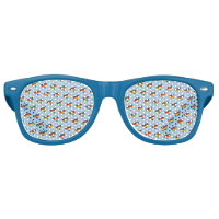 Rainbow Heart Pattern Retro Sunglasses