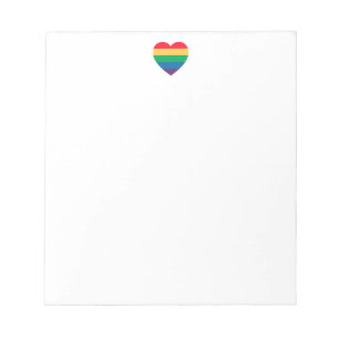 Rainbow Heart Pride Notepad