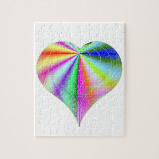 Rainbow Heart Puzzle Box