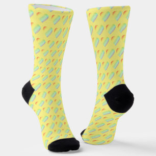 Rainbow Heart Shaped Pattern Socks