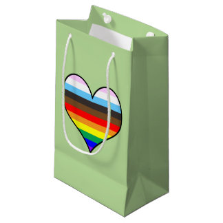 Rainbow Heart Small Gift Bag
