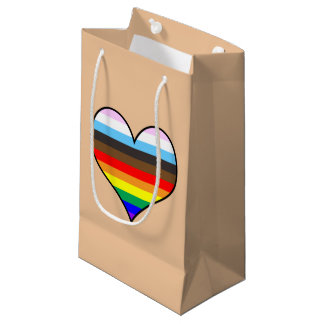 Rainbow Heart Small Gift Bag