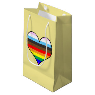 Rainbow Heart Small Gift Bag