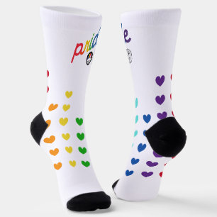Rainbow Heart Socks   AOSA & AWS