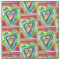 Rainbow Heart Spirit Words Fabric Art Material