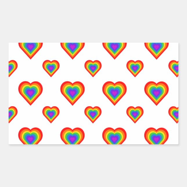 Rainbow Heart Sticker (Front)