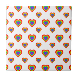 Rainbow Heart Tile