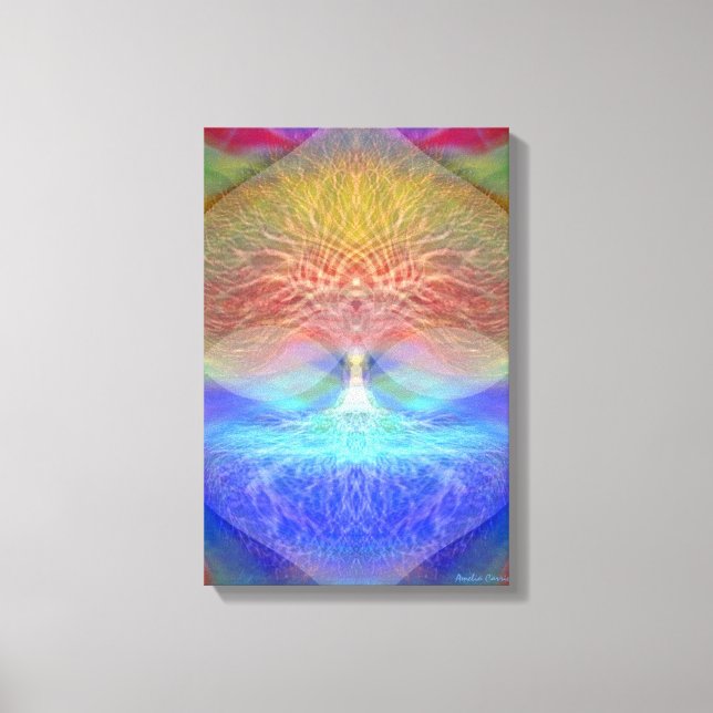 Rainbow Heart Tree of Life Canvas Print (Front)