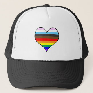 Rainbow Heart Trucker Hat