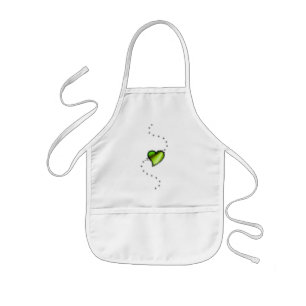 Rainbow Heart with Stars Kids Apron
