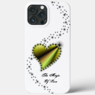 Rainbow Heart with Stars , The Magic Of Love iPhone 13 Pro Max Case