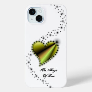 Rainbow Heart with Stars , The Magic Of Love iPhone 15 Mini Case