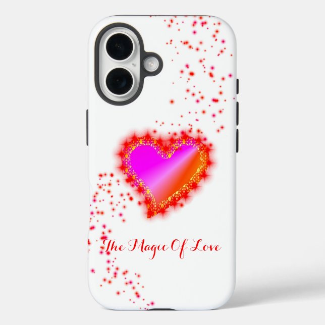 Rainbow Heart with Stars , The Magic Of Love Case-Mate iPhone Case (Back)