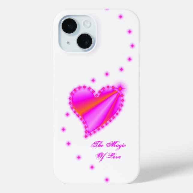 Rainbow Heart with Stars , The Magic Of Love Case-Mate iPhone Case (Back)