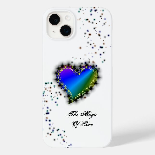 Rainbow Heart with Stars , The Magic Of Love Case-Mate iPhone Case (Back)