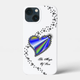 Rainbow Heart with Stars , The Magic Of Love iPhone 13 Mini Case
