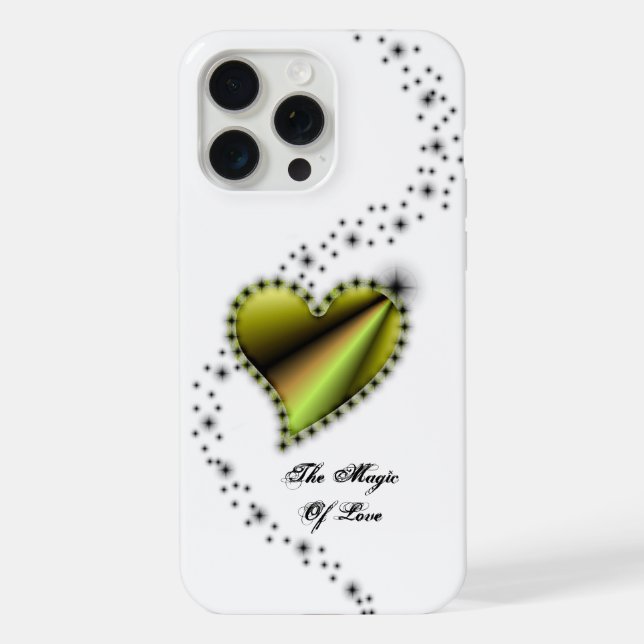 Rainbow Heart with Stars , The Magic Of Love iPhone Case (Back)