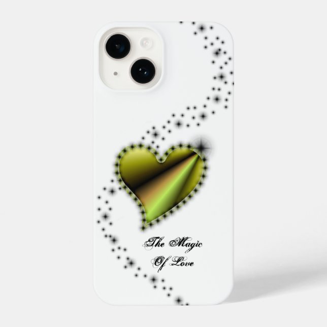 Rainbow Heart with Stars , The Magic Of Love iPhone Case (Back)