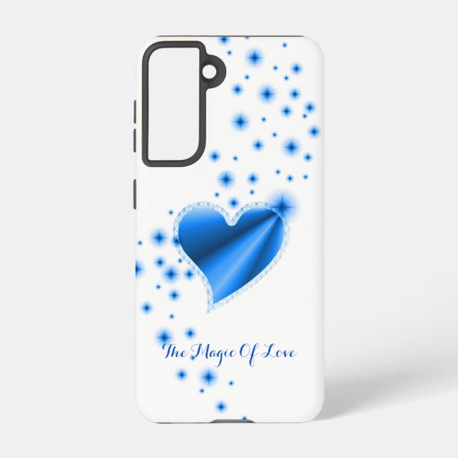 Rainbow Heart with Stars , The Magic Of Love Samsung Galaxy S21 Case (Back)