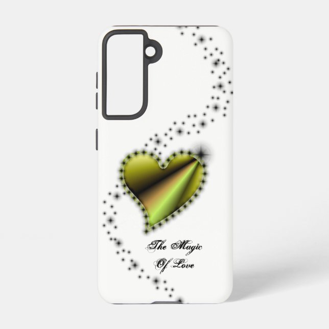 Rainbow Heart with Stars , The Magic Of Love Samsung Galaxy S21 Case (Back)