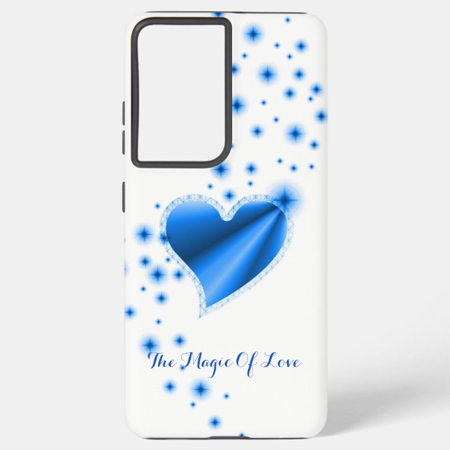 Rainbow Heart with Stars , The Magic Of Love Samsung Galaxy S21+ Case (Back)