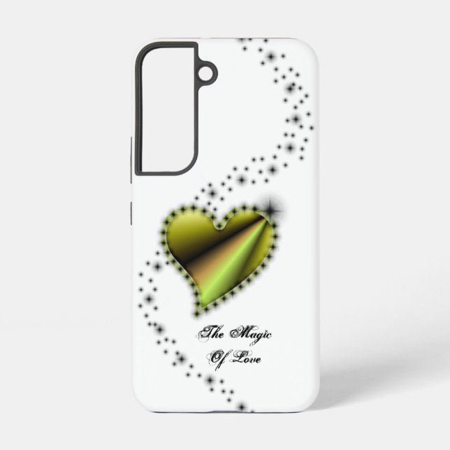 Rainbow Heart with Stars , The Magic Of Love Samsung Galaxy S22 Case (Back)