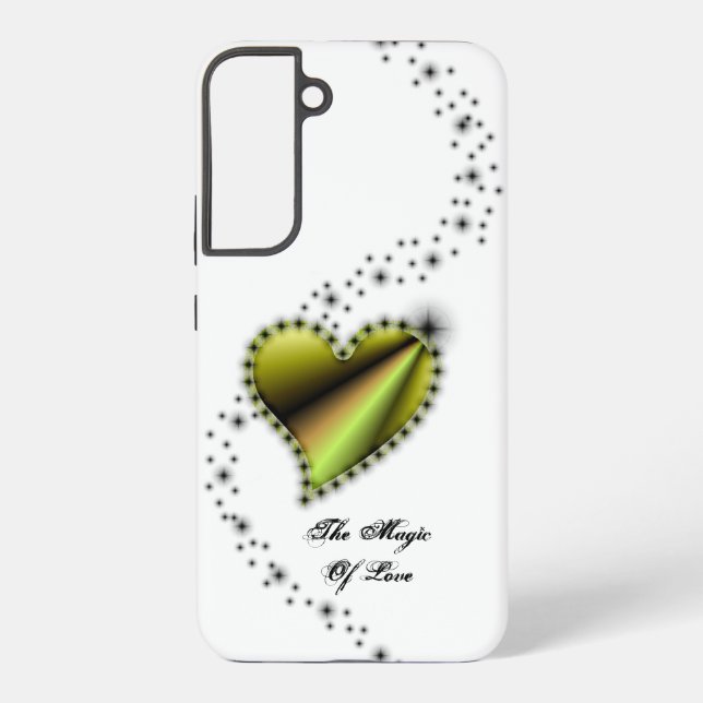Rainbow Heart with Stars , The Magic Of Love Samsung Galaxy S22+ Case (Back)